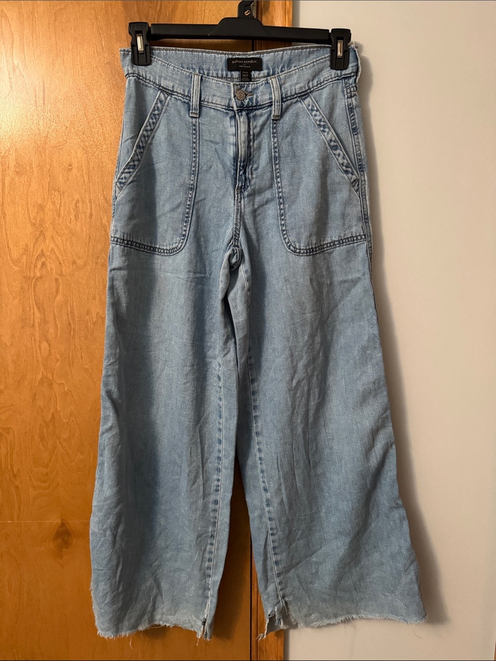 Banana Republic Light Blue Wide-Leg Jeans
